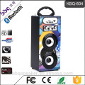 Sistema de karaokê churrasco KBQ-604 1200 mAh Melhor Caixa de Madeira de Áudio Sem Fio Bluetooth Speaker Ao Ar Livre Com Rádio FM USB